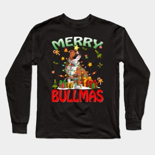 Merry Bullmas English Bulldog Ugly Christmas Sweater Dogs T-Shirt Long Sleeve T-Shirt